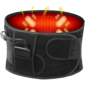 Cordless Rechargeable Heated Back Brace with Massage