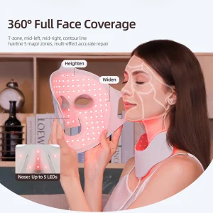 7 Colors Photon Face Neck LED Mask 3D